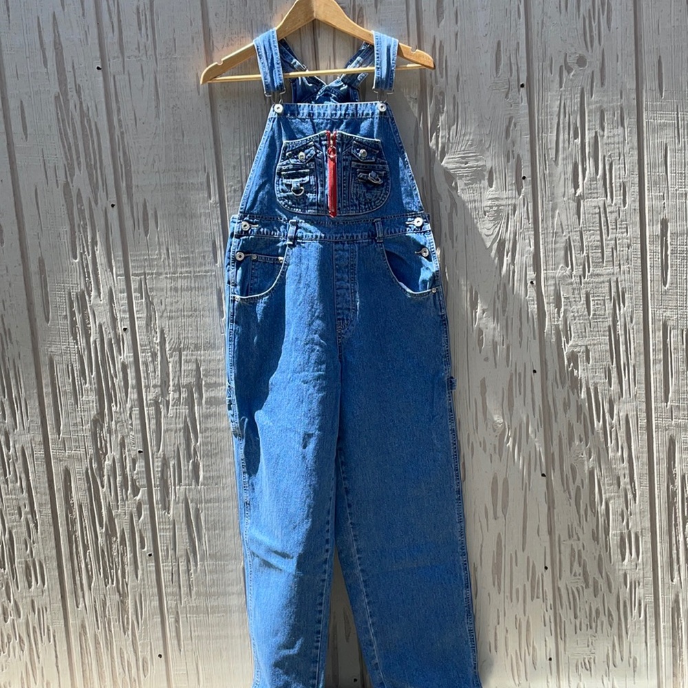 Vintage 90’s LA blues denim overalls